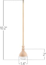 Refillable Car Air Freshener Hanging Diffuser, Empty Glass Bottle with Reed Sticks for Essential Oils, Car Scent Diffuser and Aromatherapy Pendant Decor for Women and Men, 2 Pack - Image 2