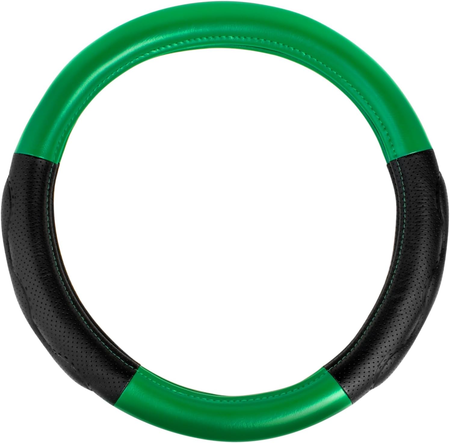 61wE8Q0ybuL._AC_SL1500_.jpg 18 inches Steering Wheel Cover Full Green with Black Comfort Pad - Image 1
