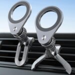 Fits  Car Mount [2 Pack], Magnetic Phone Holder for Car Vent Strong N52 Magnets Air Vent Cell Phone Holder Clip for iPhone 16/15/ 14/13/ 12/ Pro Max