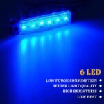 10 Pcs LED Rock Strip Lights Car Exterior Underglow Wheel Fender Well Lighting Kits Waterproof for Golf Cart Wrangler Offroad Truck RV UTV ATV Snowmobile (Blue) - Image 2