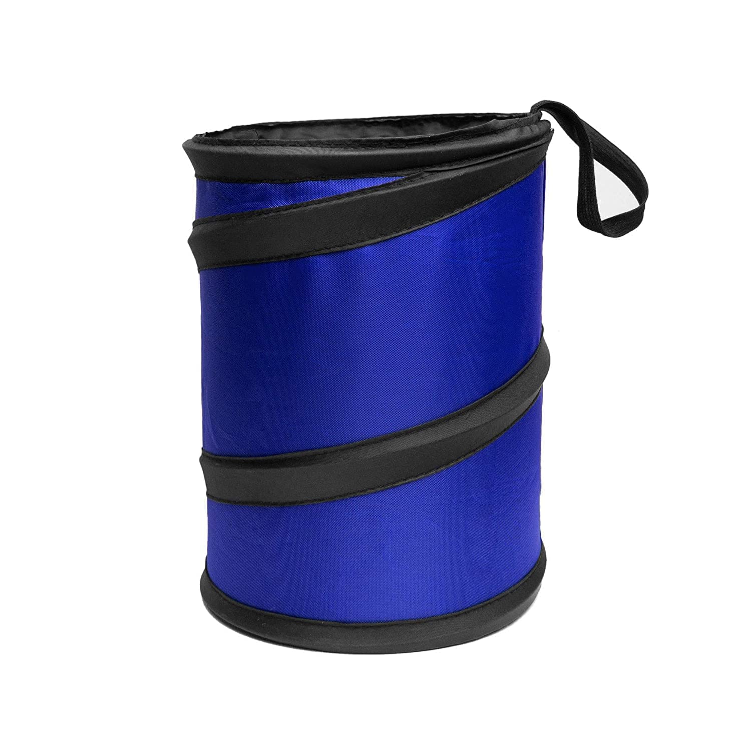 Version 1.0.0 Automotive Waterproof Portable Collapsible Small Trash Can Garbage Container fits Most Cars,Polyethylene, s, and Trucks Blue - Image 1