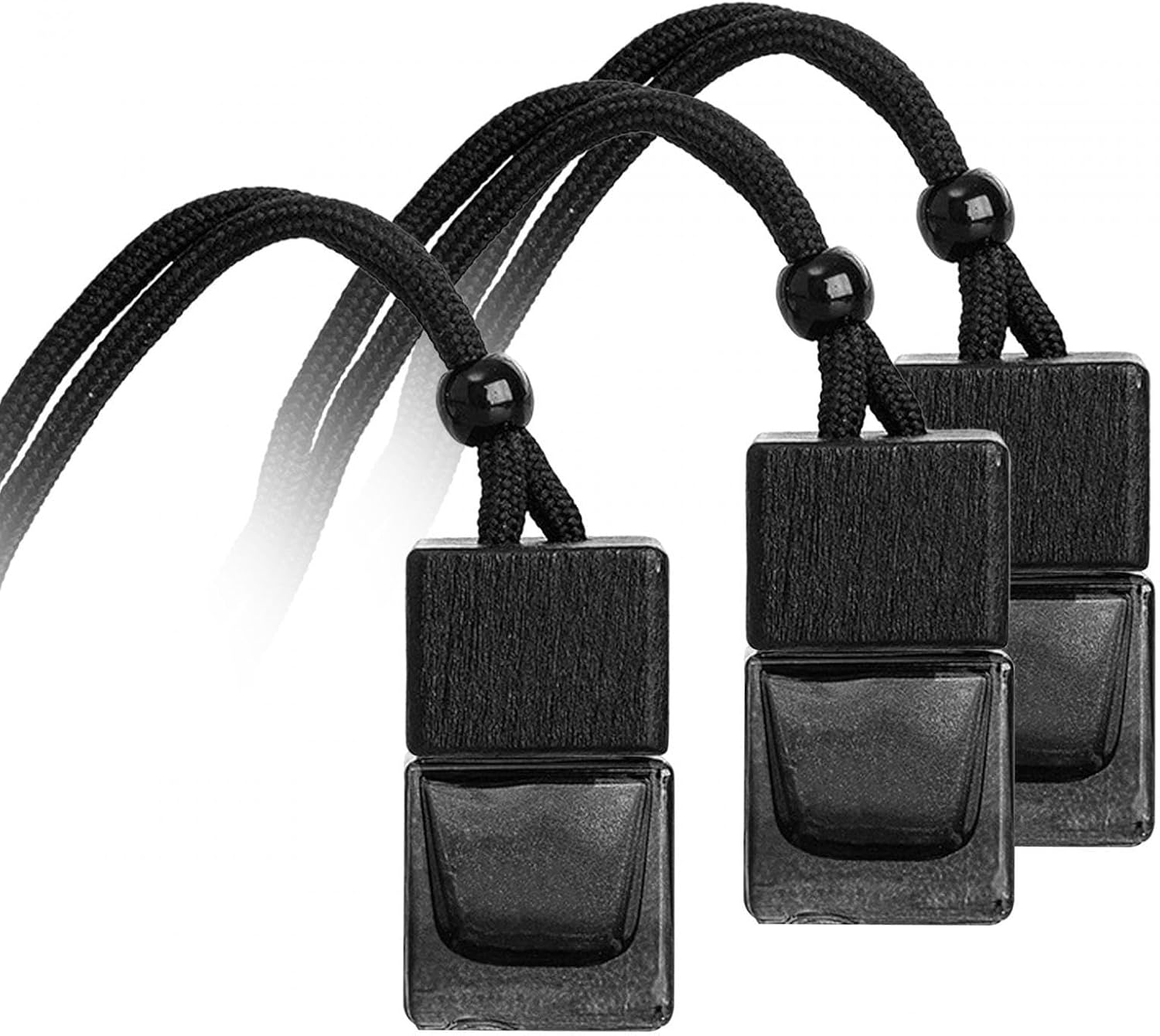 71m8NJrqVnL._AC_SL1500_.jpg 3 Pcs Hanging Car Air Freshener Empty Car Diffuser Bottles, Car Diffusers for Essential Oils, Car Air Freshener Ornament for Auto Interior Home Office Decoration, Black - Image 1