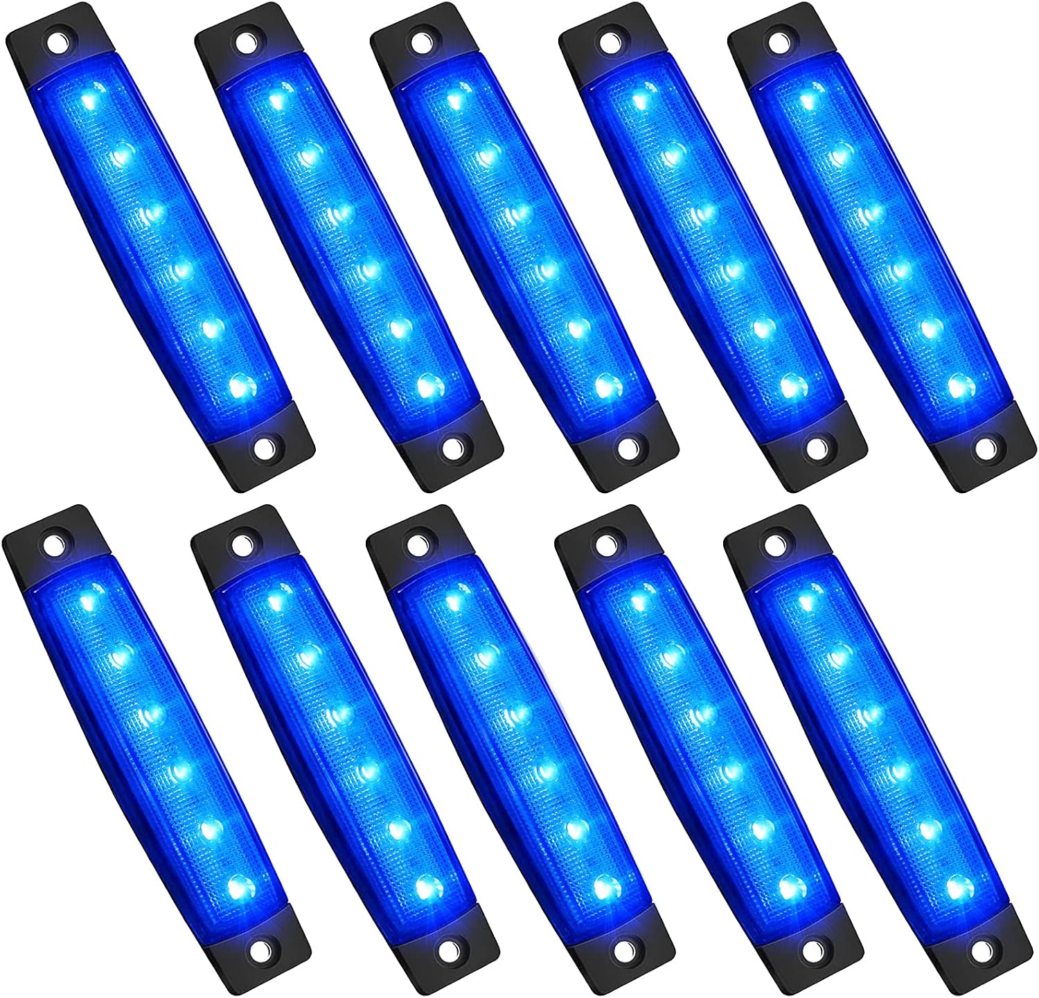 81L2OL3DBzL._AC_SL1500_.jpg 10 Pcs LED Rock Strip Lights Car Exterior Underglow Wheel Fender Well Lighting Kits Waterproof for Golf Cart Wrangler Offroad Truck RV UTV ATV Snowmobile (Blue) - Image 1